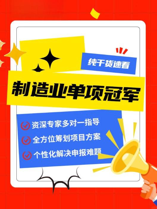 单项冠军申报辅导(单项冠军是什么意思)昌都市